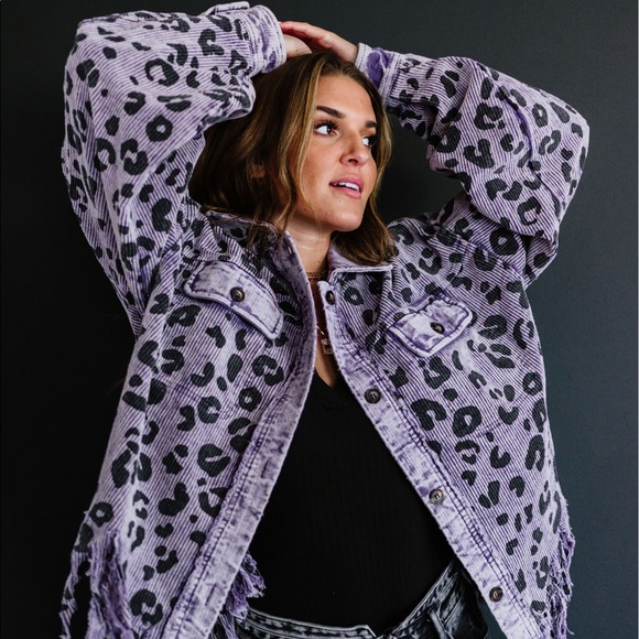 BIBI WILD THING CORDUROY FRINGE JACKET - Picture 3 of 8